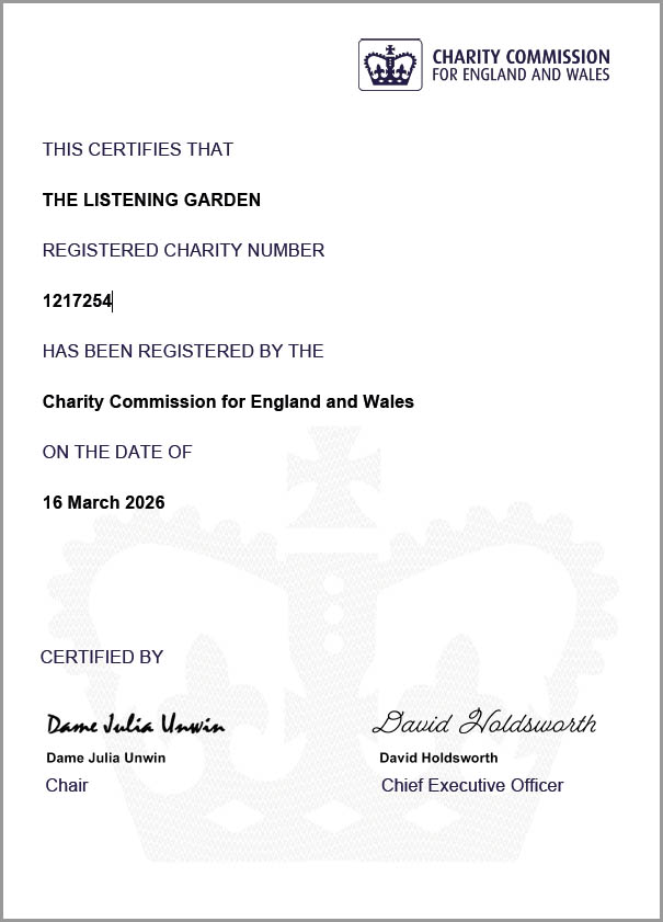 Charity Commission Certificate